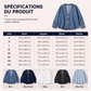 Veste cardigan décontractée sans col à boutons pour femme
