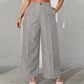 Pantalon de costume taille haute pour femme