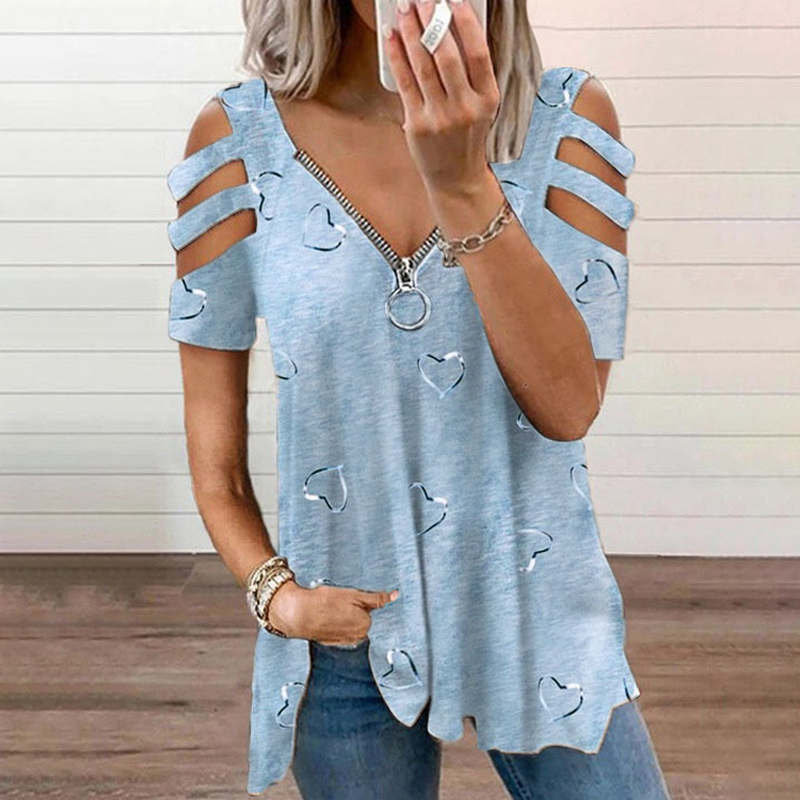 T-shirt à épaules dénudées pour femme