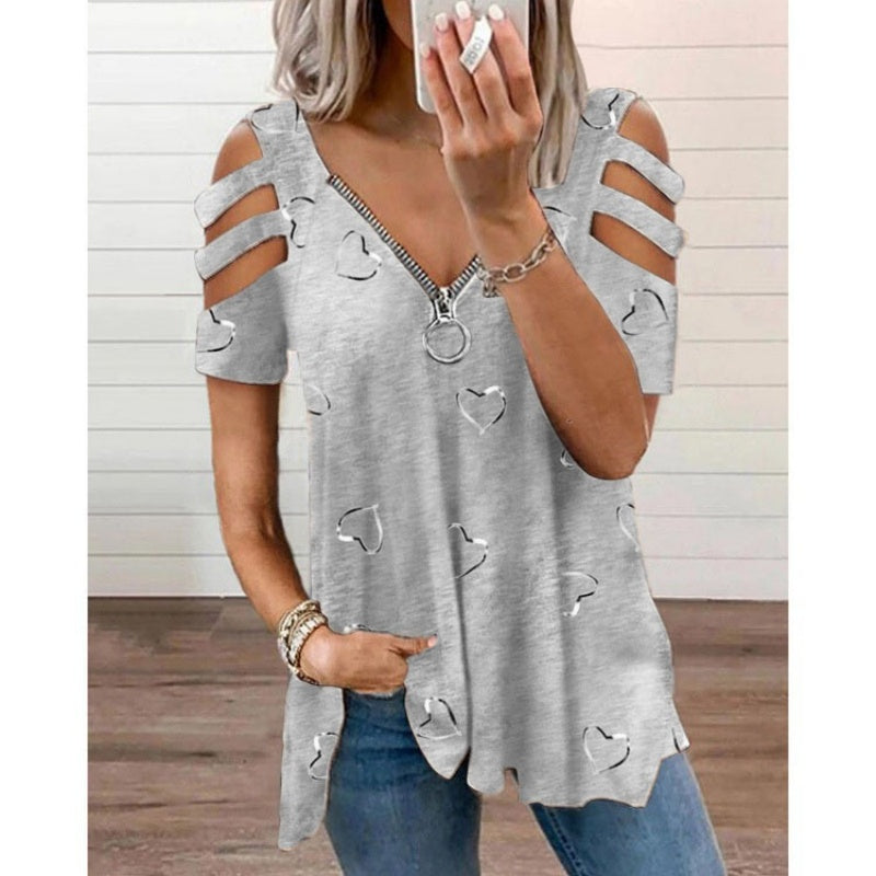 T-shirt à épaules dénudées pour femme