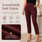 Pantalon de costume court à taille haute pour femme