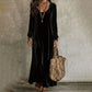 Robe longue élégante à manches longues pour femme