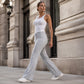 🌸Promotion exceptionnelle : 50 % de réduction👖Pantalon évasé taille haute pour femme