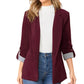 ☀️🧥Nouveautés - Cardigan-blazer épuré : tombé fluide et style polyvalent, du bureau à la soirée