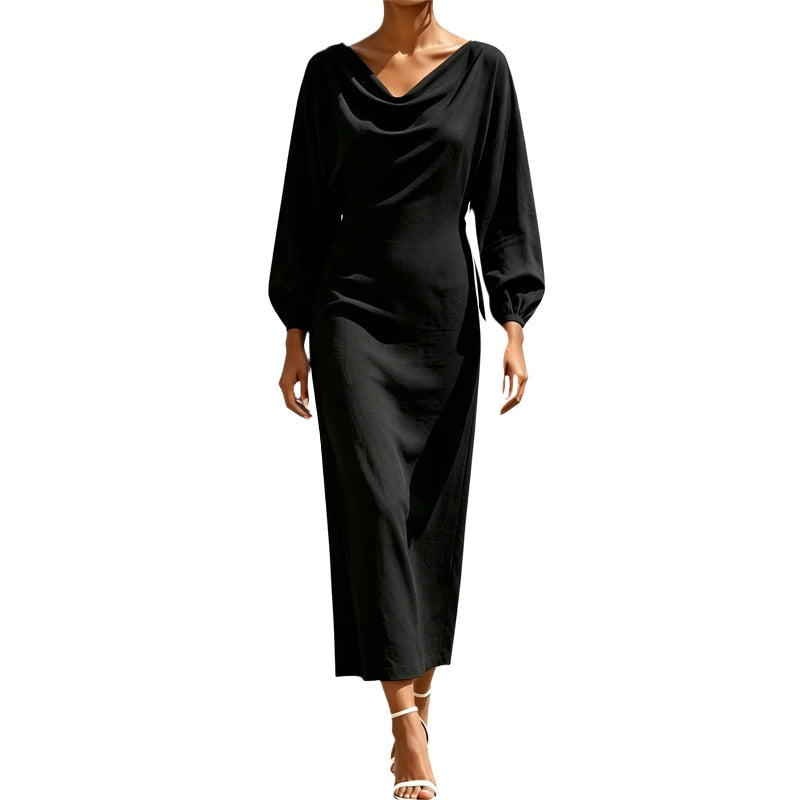 💖Promotion exceptionnelle : 50 % de réduction ✨ Robe élégante à col roulé pour femme