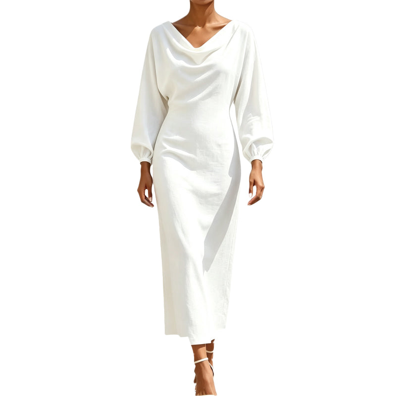 💖Promotion exceptionnelle : 50 % de réduction ✨ Robe élégante à col roulé pour femme