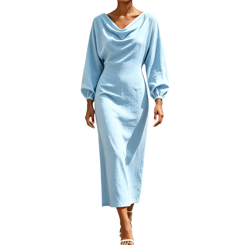 💖Promotion exceptionnelle : 50 % de réduction ✨ Robe élégante à col roulé pour femme