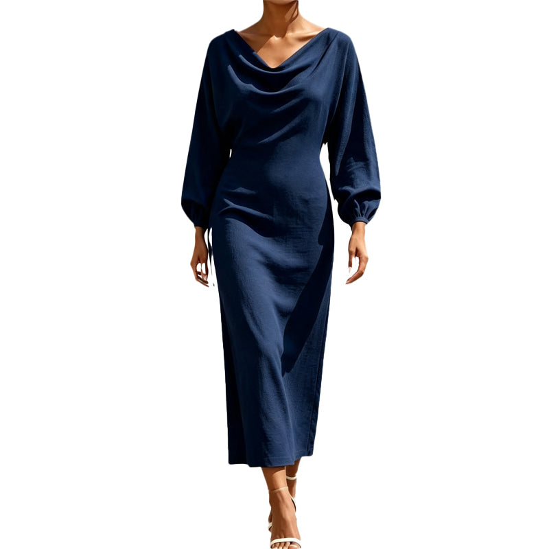 💖Promotion exceptionnelle : 50 % de réduction ✨ Robe élégante à col roulé pour femme