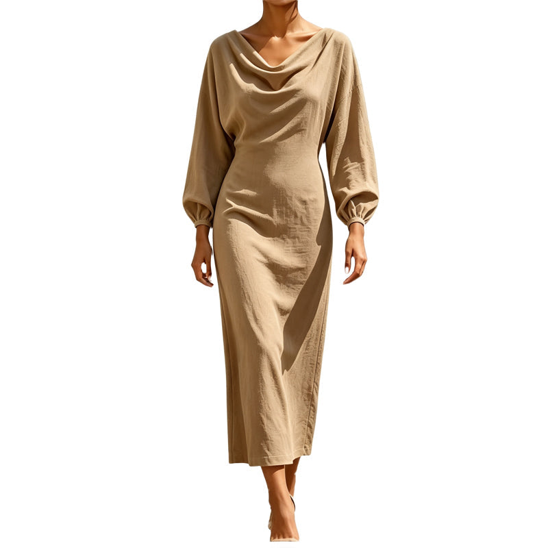 💖Promotion exceptionnelle : 50 % de réduction ✨ Robe élégante à col roulé pour femme