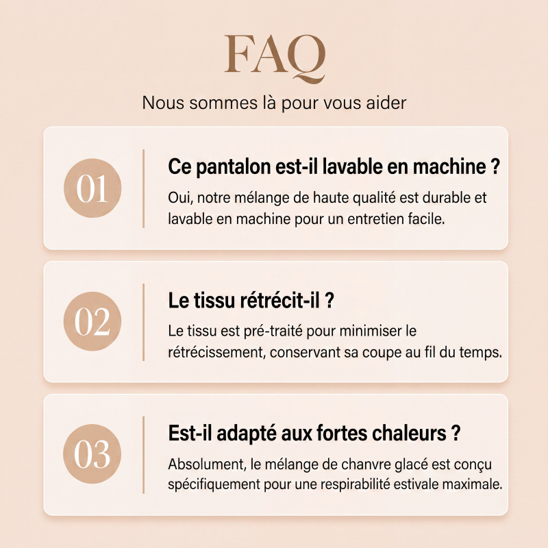 Pantalon droit taille haute avec cordon de serrage pour femme