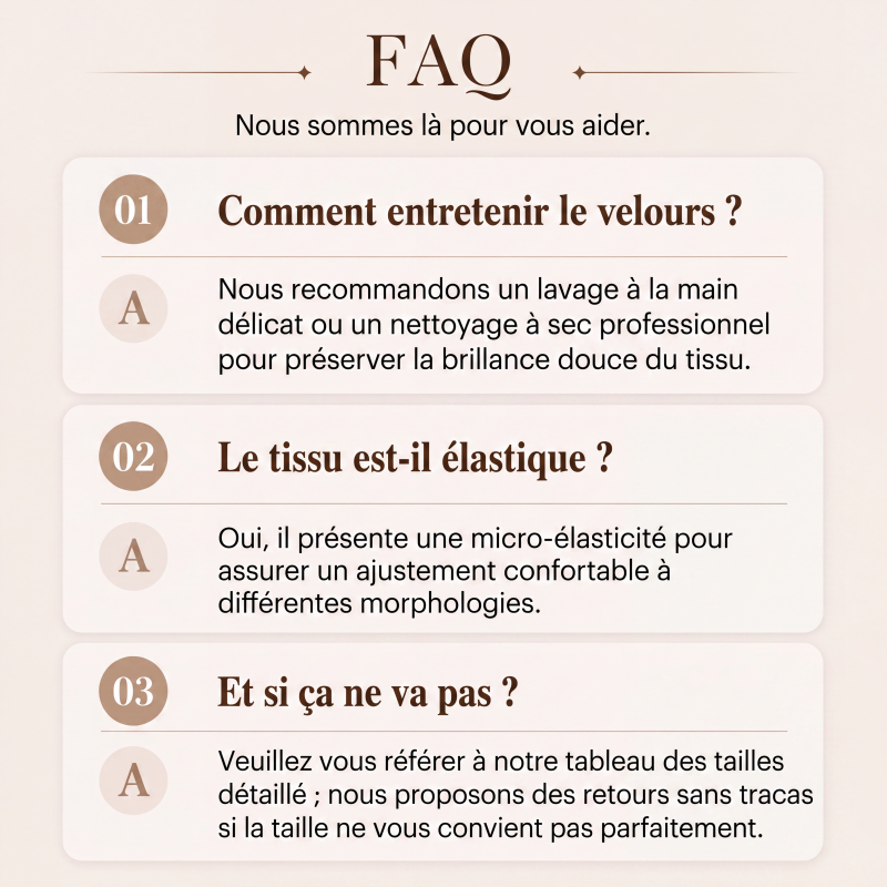 Haut élégant en velours à col V pour femme