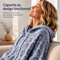 Hoodie en maille à imprimé léopard pour femme