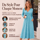 ✨ Robe Portefeuille Femme Élégante à Col V – Coupe Flatteuse & Poches Pratiques