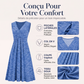 ✨ Robe Femme Grande Taille Sans Manches – Col V Élégant & Coupe Flatteuse