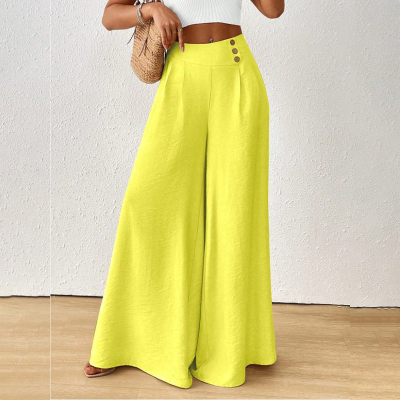 ✨ Pantalon Large Femme – Coupe Fluide, Ample & Élégante