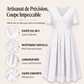 Robe élégante en dentelle à col V pour femme