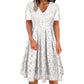 Robe élégante en dentelle à col V pour femme