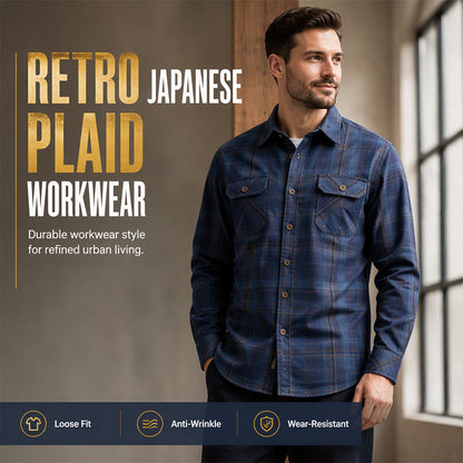 ✨Chemise à carreaux décontractée à manches longues pour homme – Chemise classique à carreaux et à manches longues pour un style chic et décontracté au quotidien👔