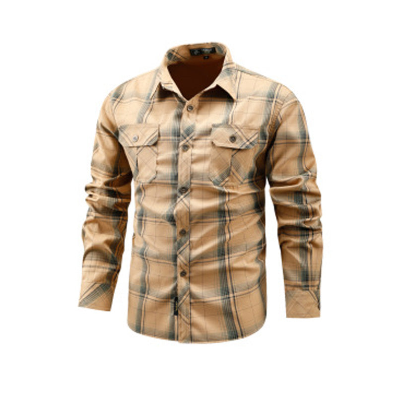 ✨Chemise à carreaux décontractée à manches longues pour homme – Chemise classique à carreaux et à manches longues pour un style chic et décontracté au quotidien👔