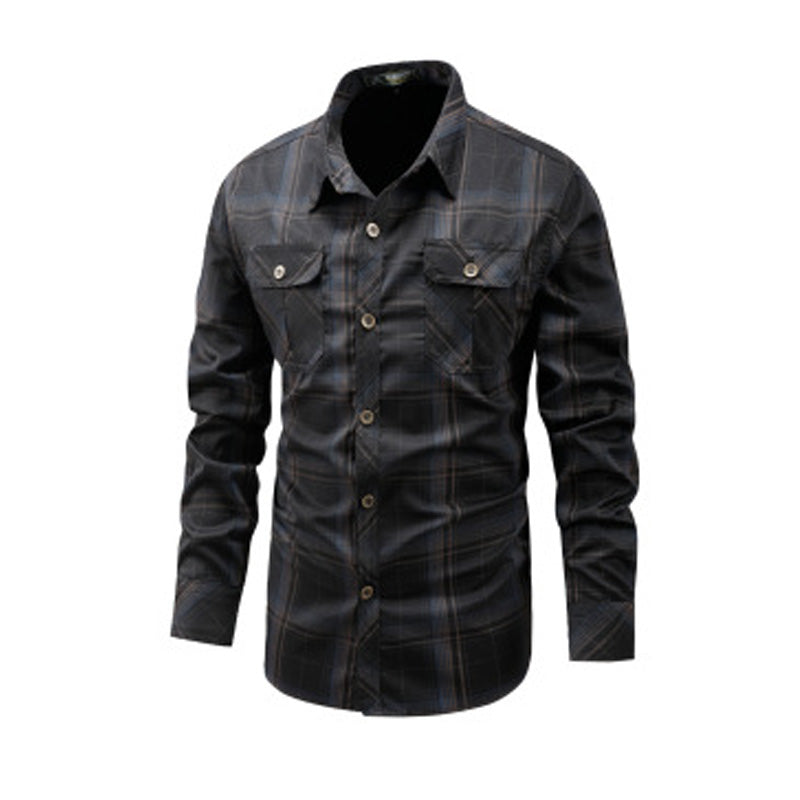 ✨Chemise à carreaux décontractée à manches longues pour homme – Chemise classique à carreaux et à manches longues pour un style chic et décontracté au quotidien👔