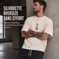 T-shirt pour homme à col rond avec motif d'échecs