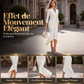 Robe midi élégante en satin pour femme