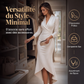 Robe midi élégante en satin pour femme