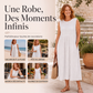 Robe en lin sans manches pour femme