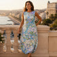 Robe en lin sans manches pour femme