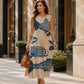 Robe en lin sans manches pour femme