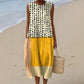 Robe en lin sans manches pour femme