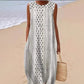 Robe en lin sans manches pour femme