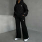 Ensemble sweat à capuche et pantalon large pour femme