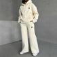 Ensemble sweat à capuche et pantalon large pour femme