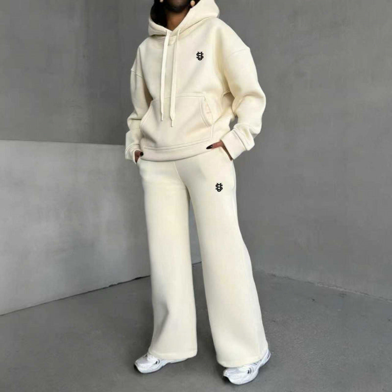 Ensemble sweat à capuche et pantalon large pour femme