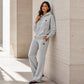 Ensemble sweat à capuche et pantalon large pour femme