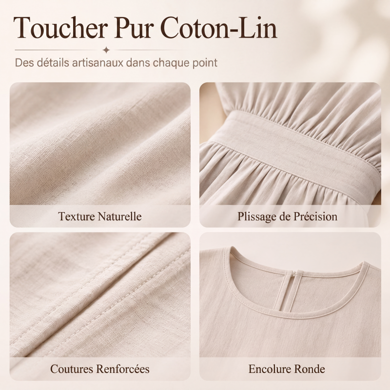 Robe décontractée à taille cintrée pour femme
