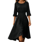 Robe décontractée à taille cintrée pour femme
