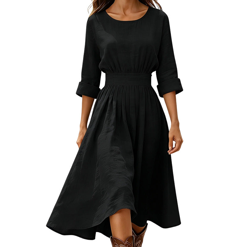 Robe décontractée à taille cintrée pour femme