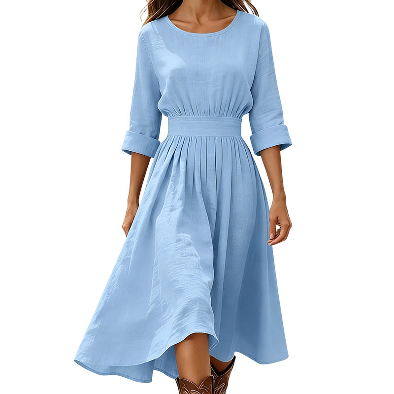 Robe décontractée à taille cintrée pour femme