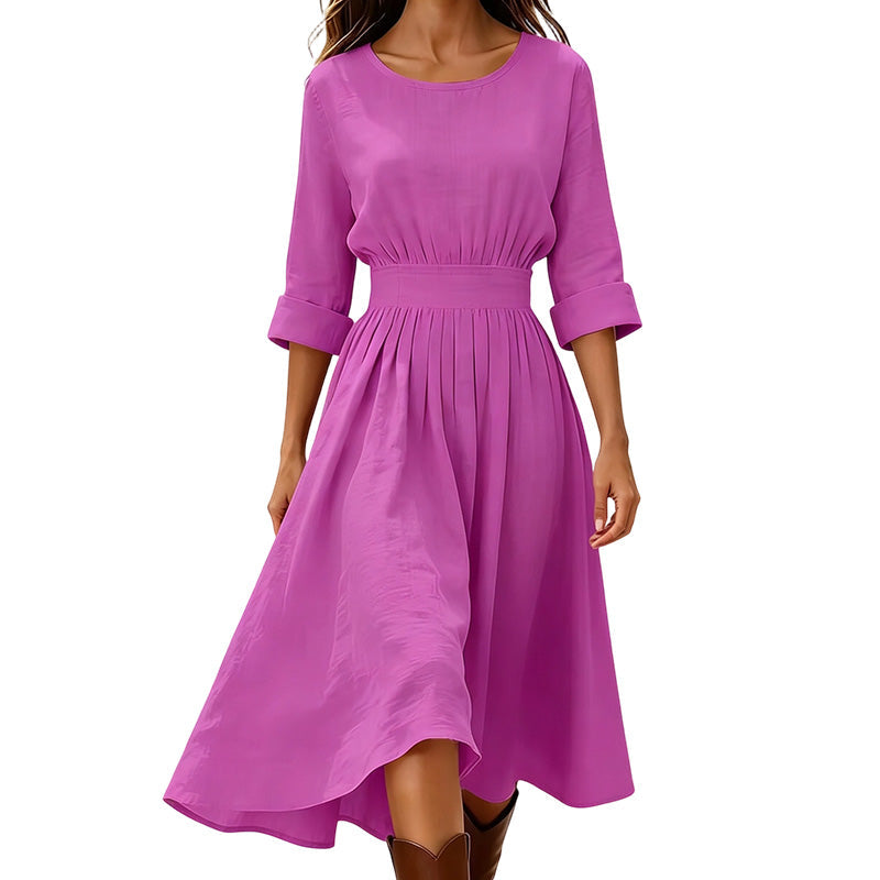 Robe décontractée à taille cintrée pour femme