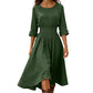 Robe décontractée à taille cintrée pour femme