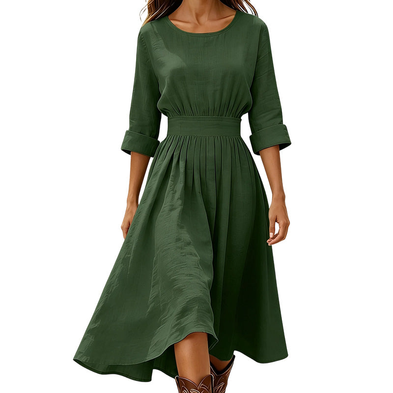 Robe décontractée à taille cintrée pour femme