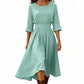 Robe décontractée à taille cintrée pour femme