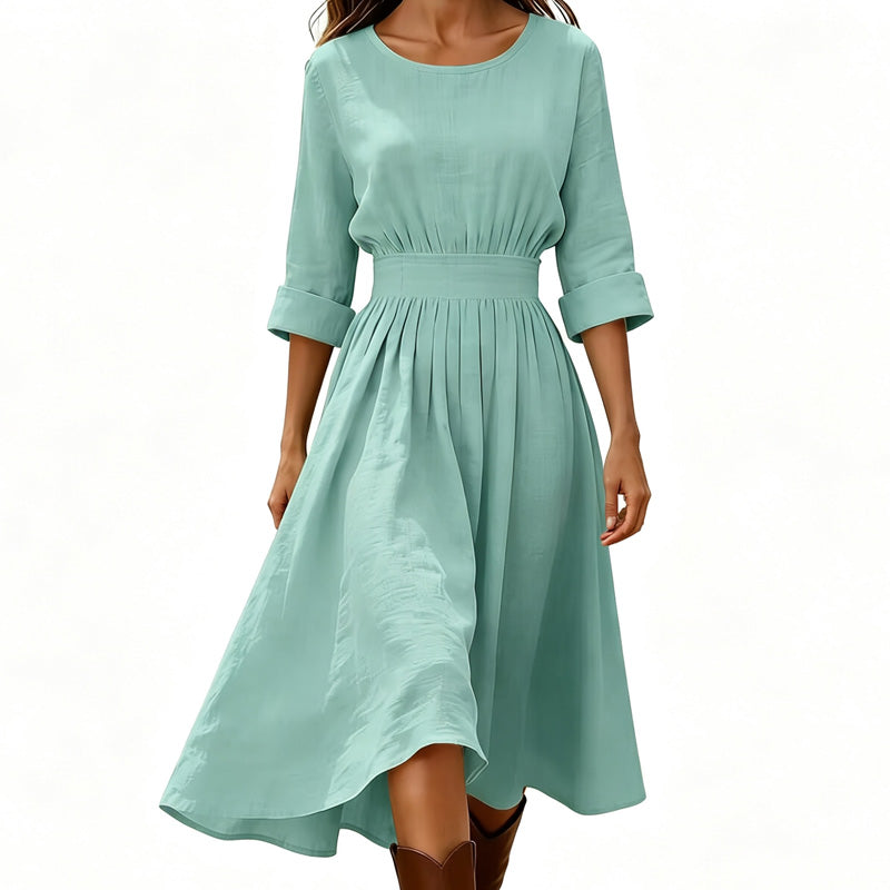 Robe décontractée à taille cintrée pour femme