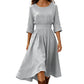 Robe décontractée à taille cintrée pour femme