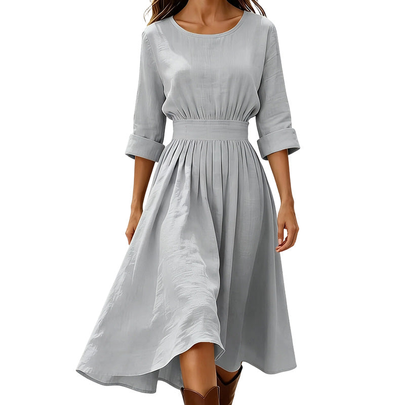 Robe décontractée à taille cintrée pour femme