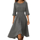 Robe décontractée à taille cintrée pour femme