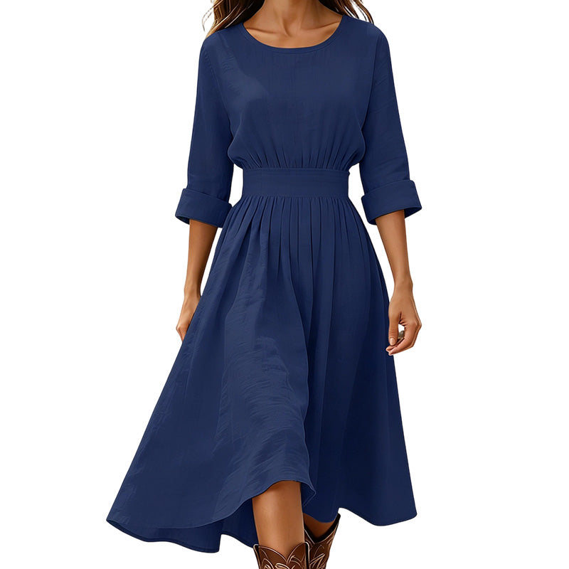 Robe décontractée à taille cintrée pour femme