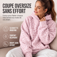 🌸 OFFRE LIMITÉE –50% ! ✨ Sweat à capuche léopard pour femme